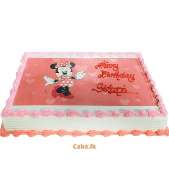 Minnie Mouse Print Cake 2kg